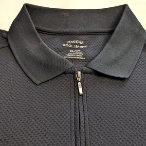 Men's Black Athletic Golf Shirt